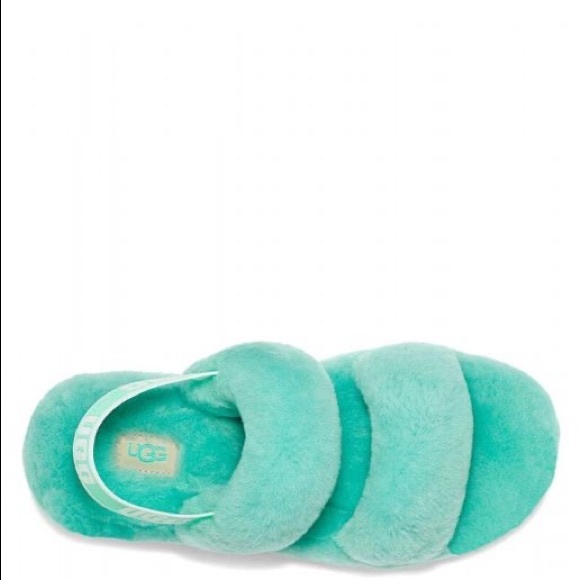 Ugg Oh Yeah Turquoise Slippers - Picture 3 of 3